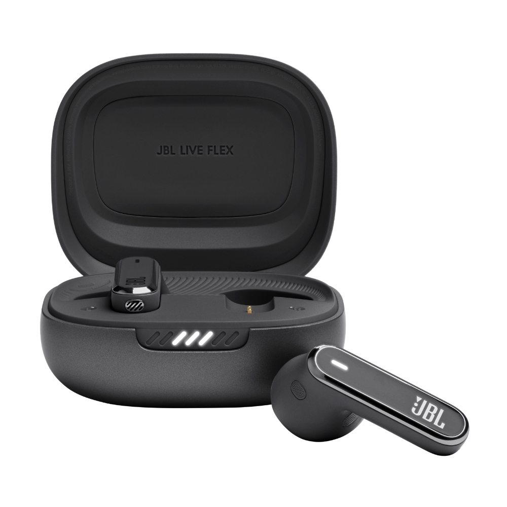JBL Live Flex, Auriculares inalámbricos Bluetooth con micrófono, ANC, 40h (Negro) · JBLLIVEFLEXBLKAM