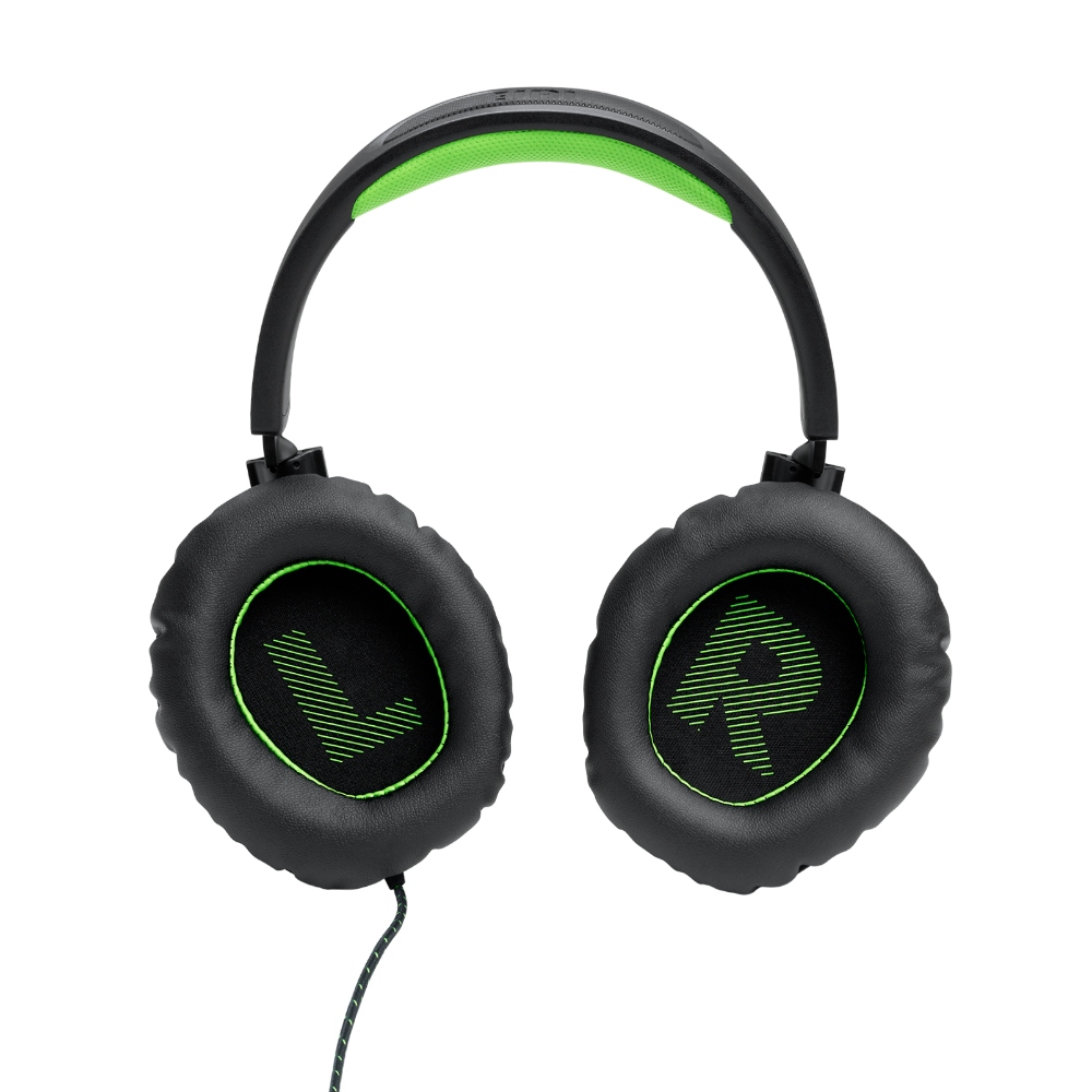 JBL Quantum 100X Console, Auriculares Gaming con cable 3.5mm y micrófono desmontable (Negro) · JBLQ100XBLKGRNAM