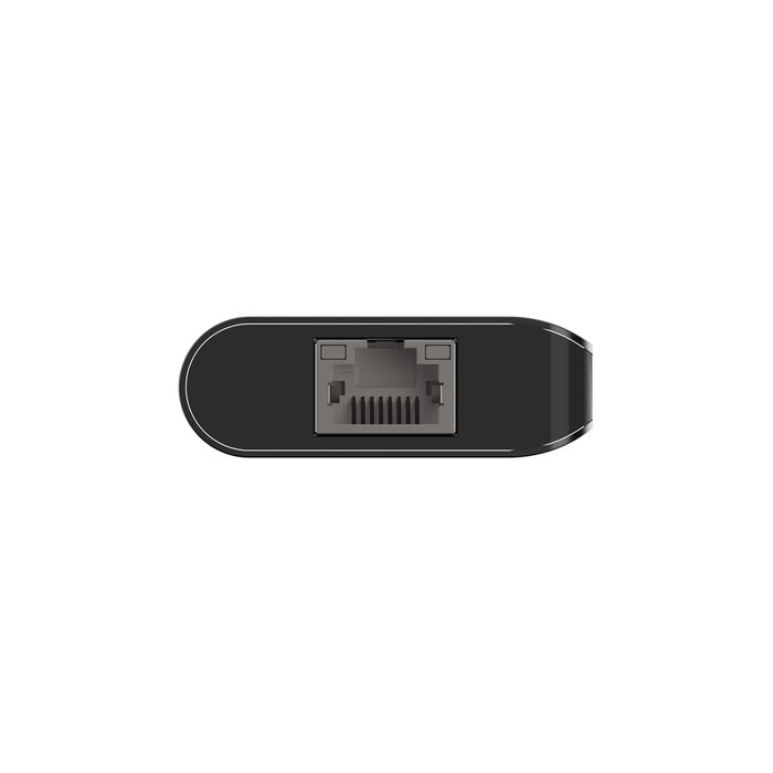 Belkin Connect, Adaptador multipuerto USB-C 6 en 1, HDMI/2x USB-A/USB-C PD/RJ45/Lector SD · AVC008btSGY