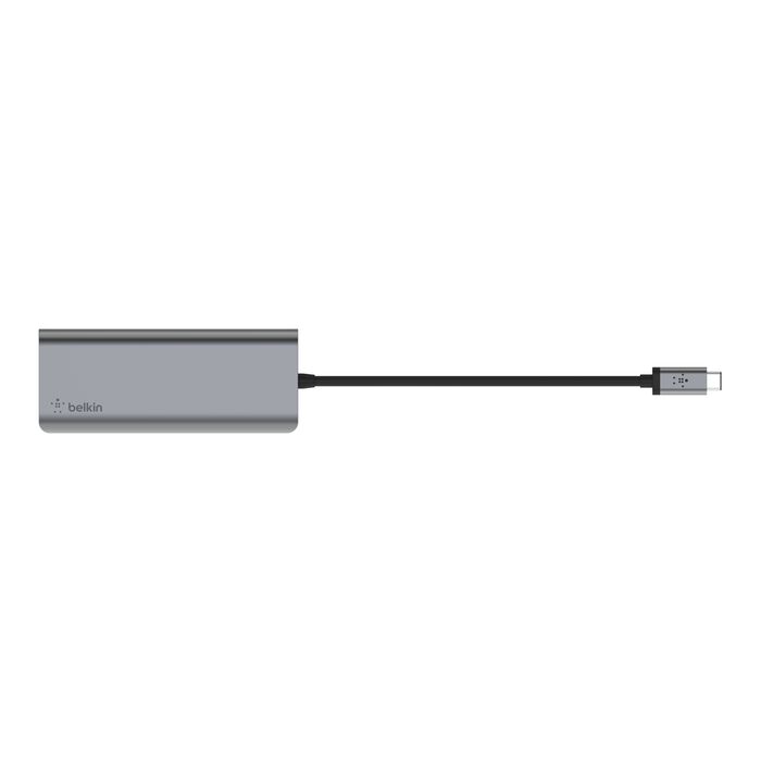 Belkin Connect, Adaptador multipuerto USB-C 6 en 1, HDMI/2x USB-A/USB-C PD/RJ45/Lector SD · AVC008btSGY