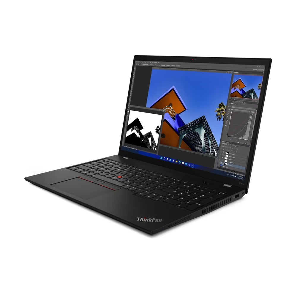 Lenovo ThinkPad P16s G2, Laptop 16″ WUXGA IPS, Intel® Core i7-1360P, NVIDIA RTX A500 (4GB), 32GB Ram, 1TB SSD, W11 Pro, Teclado retroiluminado español, Villi Black · 21HK0056FJ
