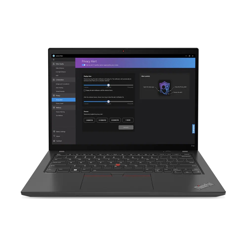 Lenovo ThinkPad T14 G4, Laptop 14″WUXGA IPS, Intel Core i7-1355U, 16GB Ram, 1TB SSD, W11 Pro, Teclado retroiluminado Español, Thunder Black · 21HE001QFJ