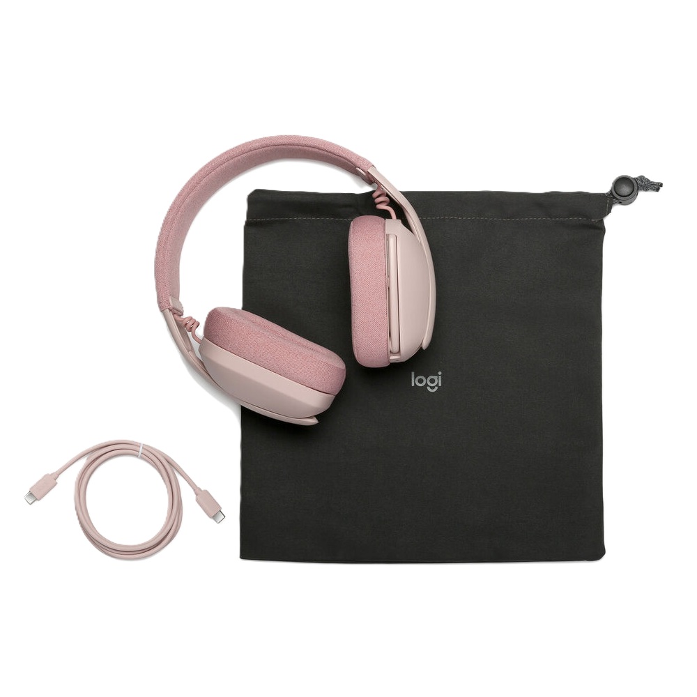 Logitech Zone Vibe 100, Auriculares inalámbricos Bluetooth, Rosa · 981-001223
