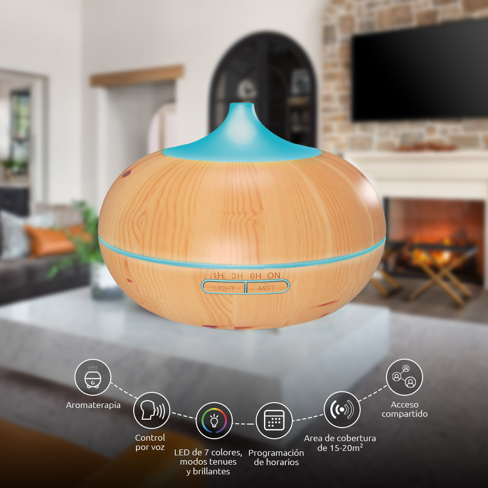 Nexxt Home, Difusor de aroma, Wi-Fi, LED · NHA-A600
