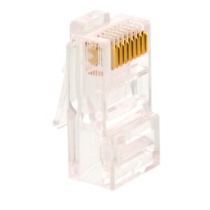 Nexxt Infraestructura, Conectores Modulares CAT 6 (Paquete de 100), RJ45 sin blindaje, 50 Micropulgadas · AW102NXT04