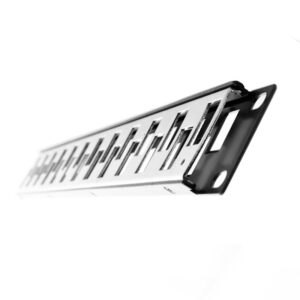 Nexxt Infraestructura, Patch Panel para Montaje en Rack Cat.6A, 1U 19″, 24 puertos, Modular, Blindado y marco tipo keystone · NAW-PNEL6A24