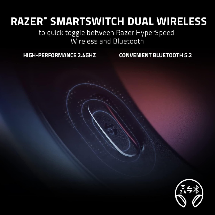 Razer Barracuda, Auricular inalámbrico Gaming Multiplataforma, Bluetooth, USB-C, Cableado 3.5mm, Negro · RZ04-03790100-R3U1