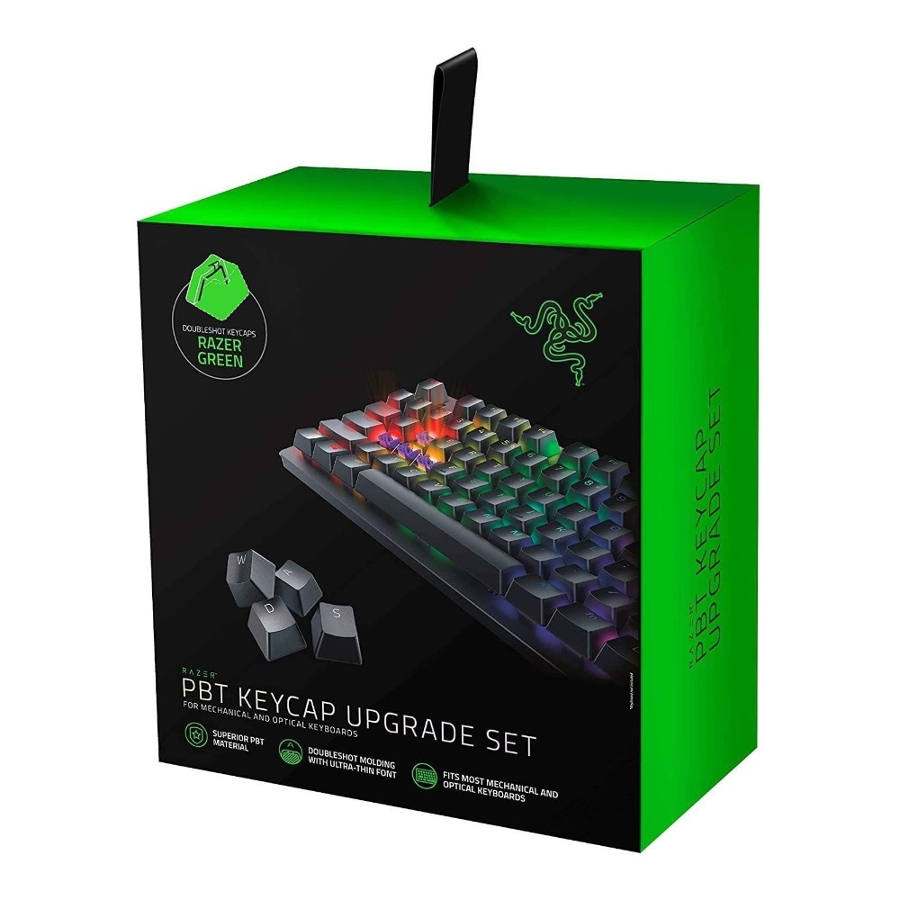 Razer Pbt Keycap Upgrade Set, Juego de mejoras de teclas PBT, Verde · RC21-01490400-R3M1