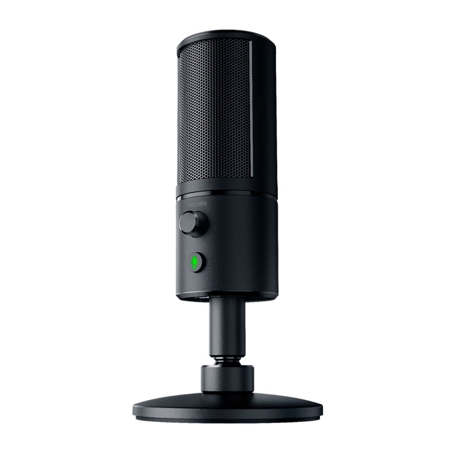 Razer Seiren X, Micrófono condensadora de 25mm, Supercardioide, USB, Negro · RZ19-02290100-R3U1