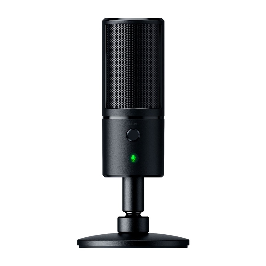 Razer Seiren X, Micrófono condensadora de 25mm, Supercardioide, USB, Negro · RZ19-02290100-R3U1