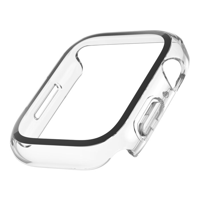 Belkin ScreenForce TemperedCurve 2 en 1 para Apple Watch 9/8/7/6/5/4/SE (45 mm, 44 mm), Transparente · OVG004zzCL-REV