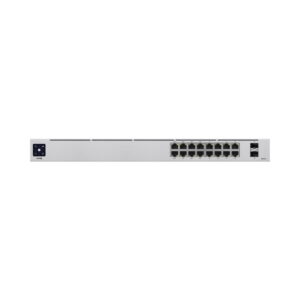 Ubiquiti UniFi Switch 16 PoE, Capa 2 de 16 puertos (8 PoE+, 8 GbE), 2 puertos 1G SFP, (42 W) · USW-16-POE
