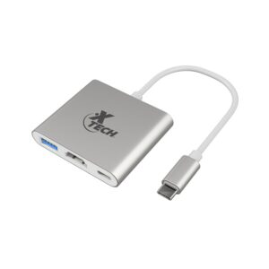 Xtech, Adaptador de Video multipuerto USB-C 3-en-1, HDMI/USB/USB-C · XTC-565