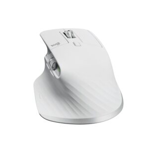 Logitech MX MASTER 3S, Mouse inalámbrico Bluetooth/USB, Óptico 8000 dpi, Gris pálido · 910-006562