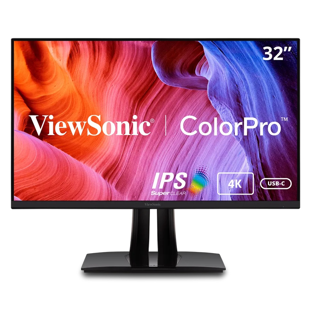 ViewSonic ColorPro, Monitor 32″ 4K UHD (3840x2160) IPS, HDR10, HDMI, DP, USB, USB-C, Audio 3W · VP3256-4K