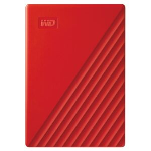 Western Digital My Passport, Disco Duro Externo 2 TB, USB 3.2 Gen 1, Rojo · WDBYVG0020BRD-WESN