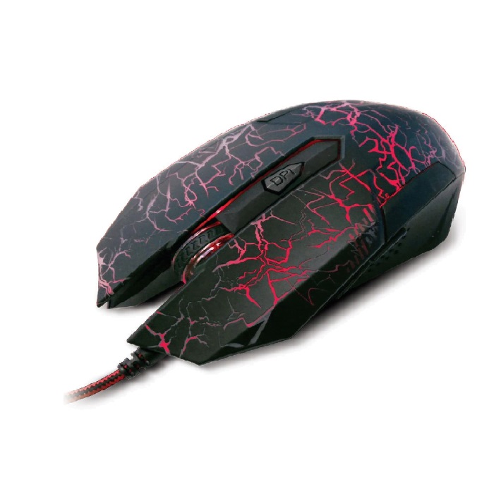 Xtech Bellixus, Mouse Gaming 6 botones, Cableado USB, Óptico 2400 dpi, LED, Negro · XTM-510