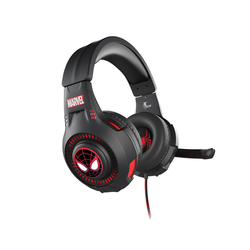 Xtech Edición Spider-Man Miles Morales, Audífonos Gaming cableado 3.5mm, Negro · XTH-M541SM