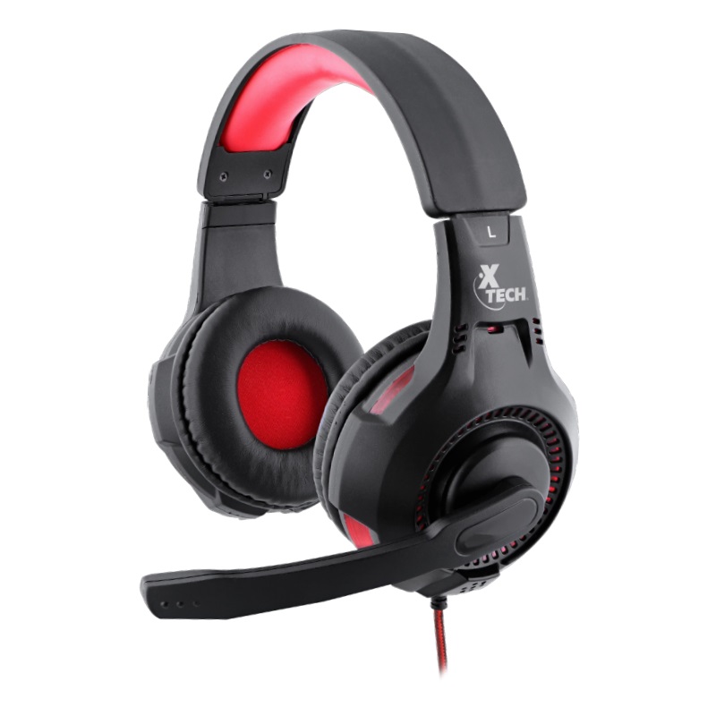 Xtech Ixion, Audífonos Gaming cableado 3.5mm, PC, Negro · XTH-541
