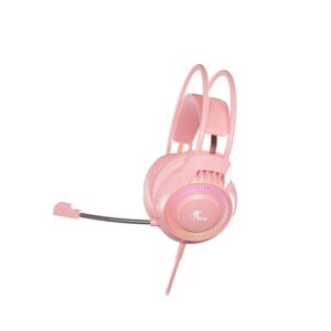 Xtech Khione, Audífonos Gaming, Cableado 3.5mm, LED, Rosado · XTH-564