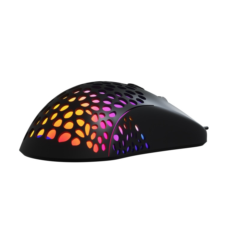Xtech Swarm, Mouse Gaming 6 botones, Cableado USB, Óptico 6400 dpi, RGB, Negro · XTM-910