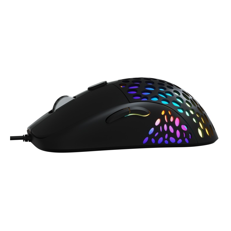 Xtech Swarm, Mouse Gaming 6 botones, Cableado USB, Óptico 6400 dpi, RGB, Negro · XTM-910