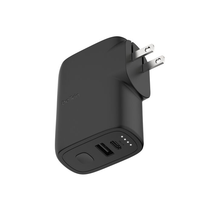 Belkin BoostCharge, Cargador de pared híbrido de 25 W + Power Bank 5K (5.000mah) · BPZ003dqBK
