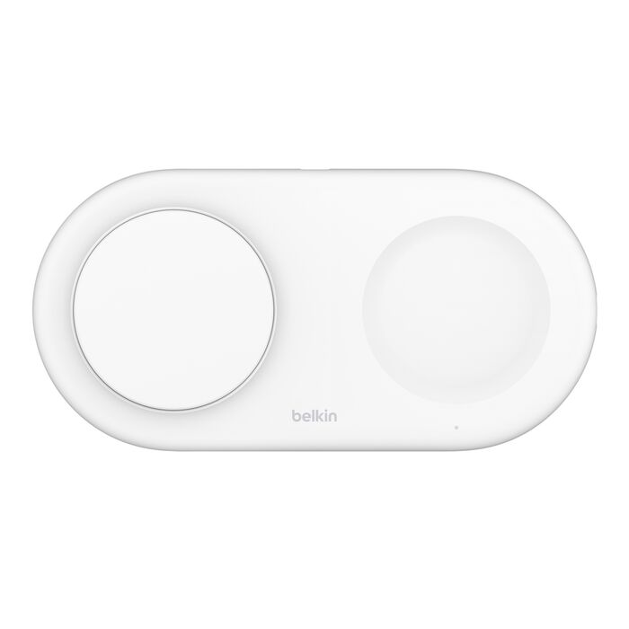 Belkin BoostCharge Pro, Base de carga inalámbrica magnética 2 en 1 con Qi2 de 15 W · WIZ021ttWH
