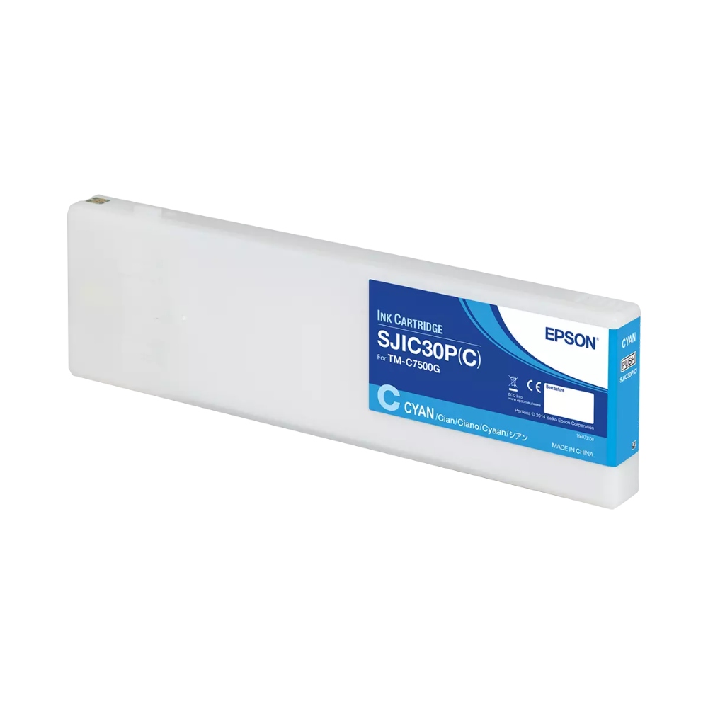 Epson SJIC30P (C), Cartucho de tinta para ColorWorks, Cián · C33S020636