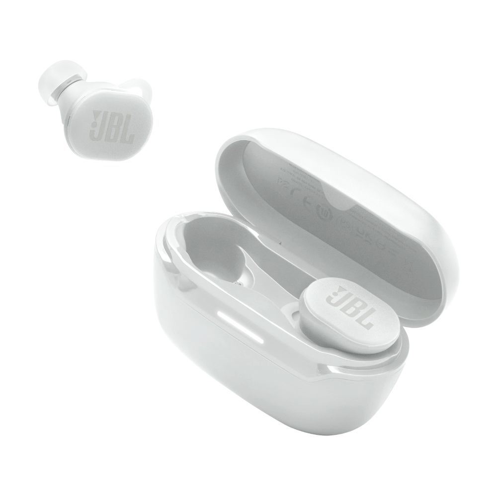 JBL Endurance Race 2, Auriculares inalámbricos deportivos con micrófono, Bluetooth, ANC, 48h (Blanco) · JBLENDURACE2WHTAM