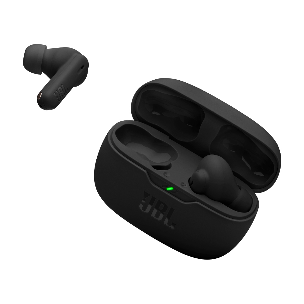 JBL Vibe Beam 2, Auriculares inalámbricos bluetooth con micrófono, ANC, 40h (Negro) · JBLVBEAM2BLKAM