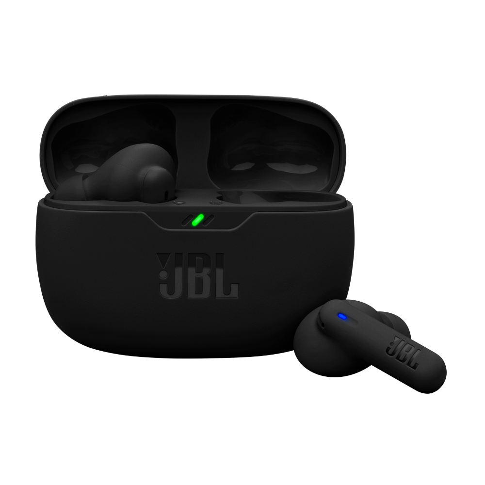 JBL Vibe Beam 2, Auriculares inalámbricos bluetooth con micrófono, ANC, 40h (Negro) · JBLVBEAM2BLKAM