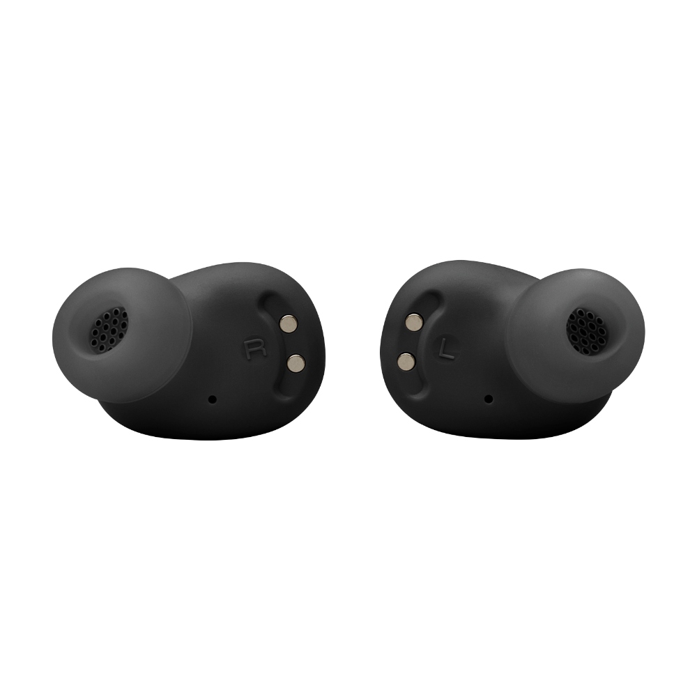 JBL Vibe Buds 2, Auriculares inalámbricos Bluetooth con micrófono, ANC, 40h (Negro) · JBLVBUDS2BLKAM