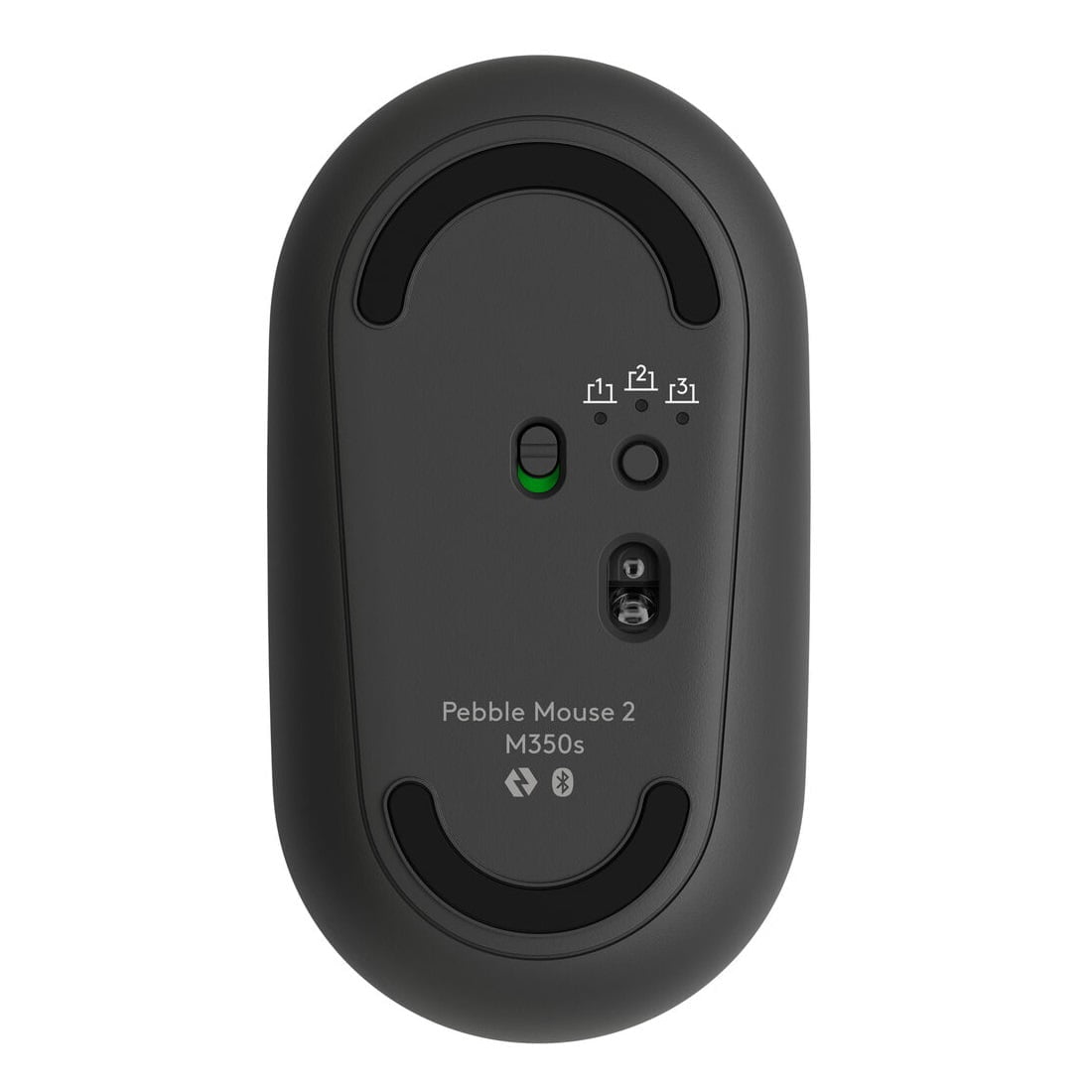 Logitech Pebble 2 M350S, Mouse Inalámbrico Bluetooth, Óptico, Silent Touch, 4000 Dpi, Grafito · 910-007049
