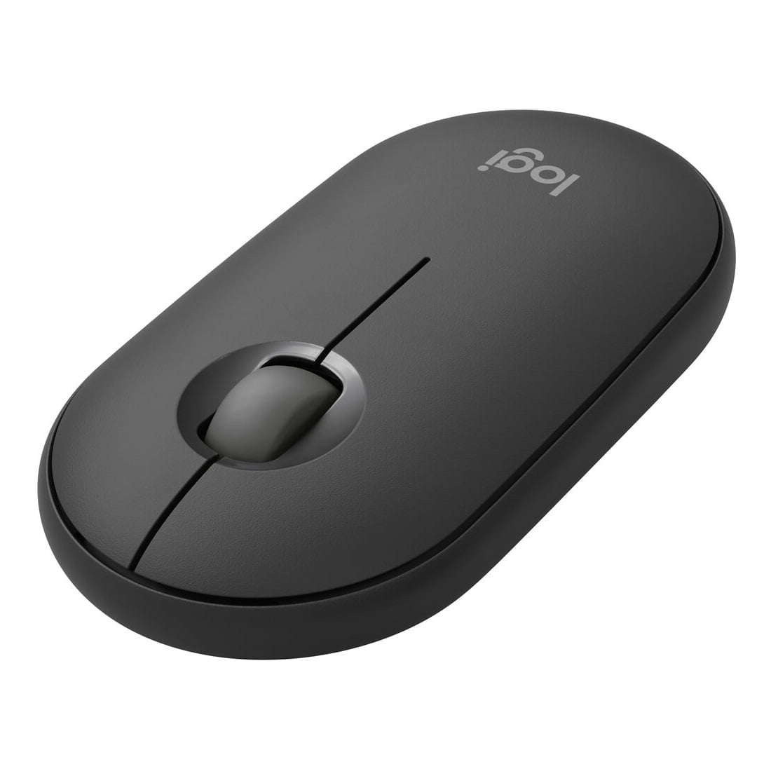 Logitech Pebble 2 M350S, Mouse Inalámbrico Bluetooth, Óptico, Silent Touch, 4000 Dpi, Grafito · 910-007049