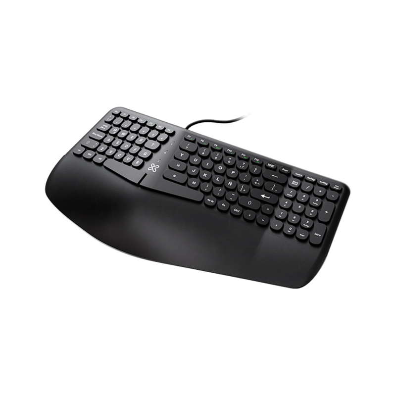 Klip Xtreme Evolve, Teclado con soporte para las manos, Cableado, USB, Español · KBK-260S