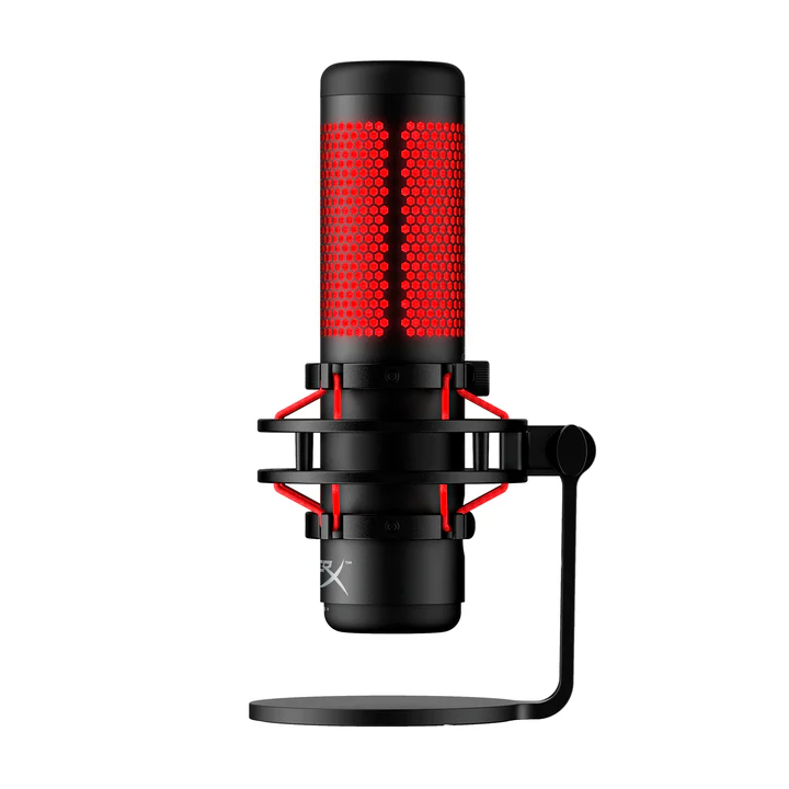 HyperX QuadCast, Micrófono USB Negro/Rojo · 4P5P6AA