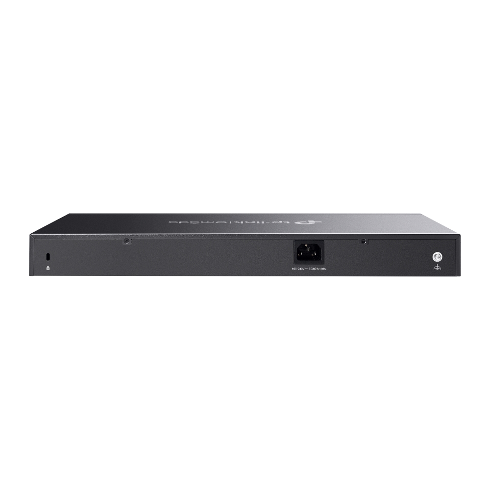 TP-Link, Switch Omada Smart de 28 puertos (24x PoE+) (4x SFP) Gigabit, Rackeable, 250 W · TL-SG2428P