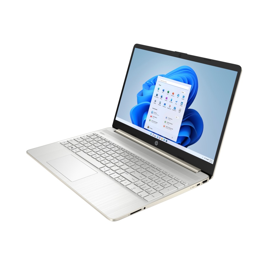 HP 15-ef2549la, Laptop 15.6", AMD Ryzen 7 5700U, 16 GB Ram, 512 GB SSD, W11 Home, Teclado español, Gold · A3EQ1LA#ABM