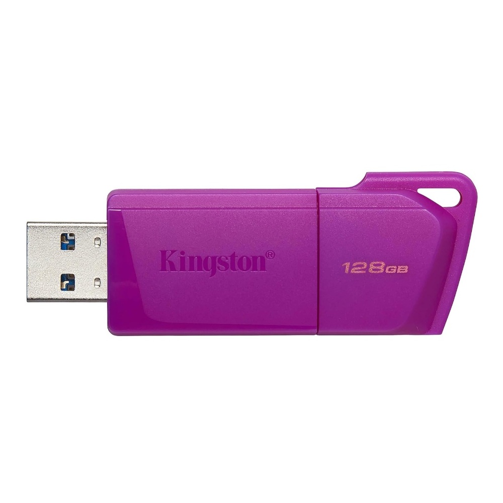 Kingston DataTraveler Exodia M, Unidad flash USB de 128 GB, USB 3.2 Gen 1, Morado neón · KC-U2L128-7LP