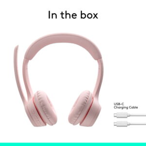 Logitech Zone 300, Auriculares inalámbricos, Bluetooth, Rosado · 981-001411