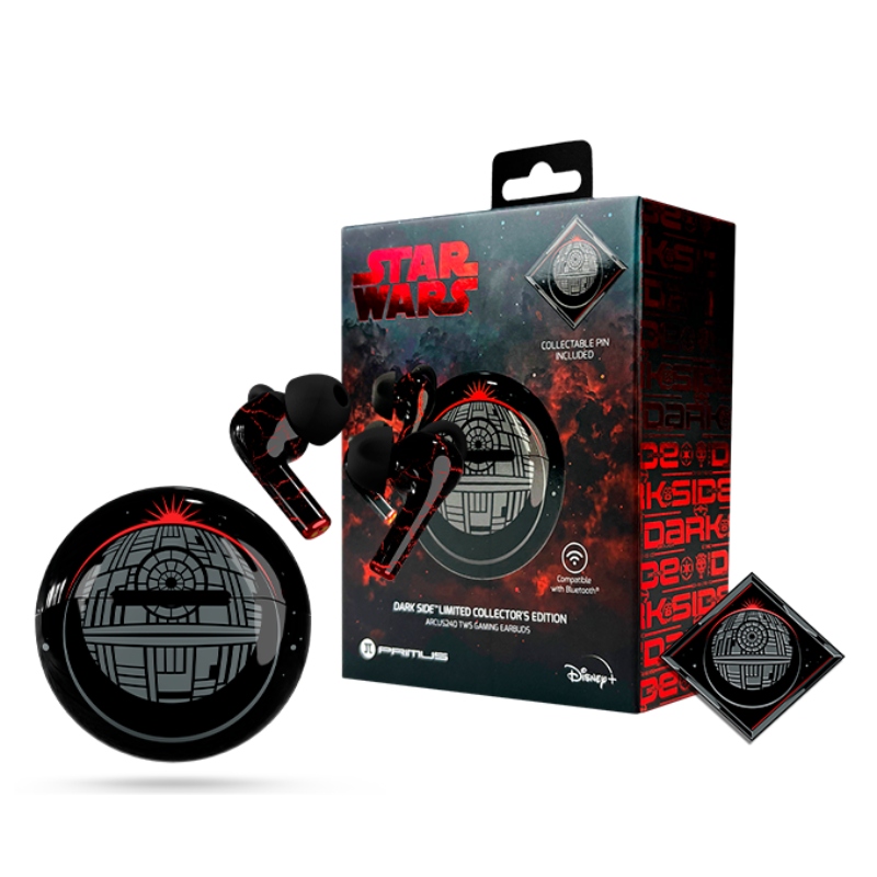 Primus ARCUS240 Edición Star Wars Dark Side, Auriculares Inalámbrico Gaming Bluetooth, Negro · PWH-S240DS