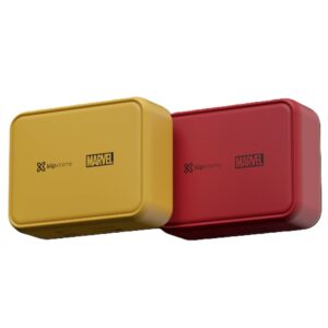 Klip Xtreme Nitro Kit Edición Wolverine/Deadpool, Parlante Inalámbrico Portátil, Bluetooth, Waterproof IPX7, 20hr, Amarillo/Rojo · KBS-025MD-2PK