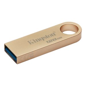 Kingston DataTraveler SE9 G3, Unidad flash USB de 128 GB, USB 3.2 Gen 1, Dorado · DTSE9G3/128GB
