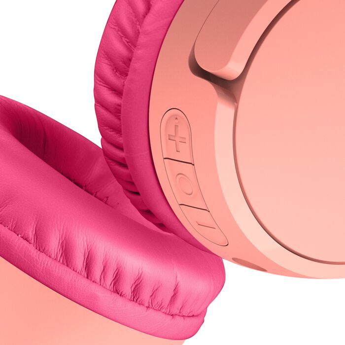 Belkin SoundForm Mini, Auriculares inalámbricos con Micrófono, Bluetooth/3.5mm (Rosa) · AUD002btPK