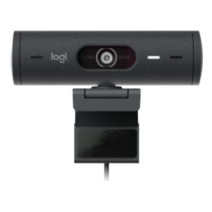 Logitech BRIO 505, Cámara Web 4 MP, Full HD 1080p/30fps, USB-C, Grafito · 960-001515