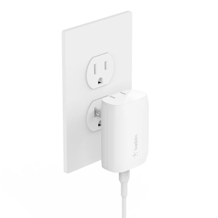 Belkin BoostCharge, Cargador de pared + Cable USB-C a Lightning, 30 W · WCA005dq1MWH-B5