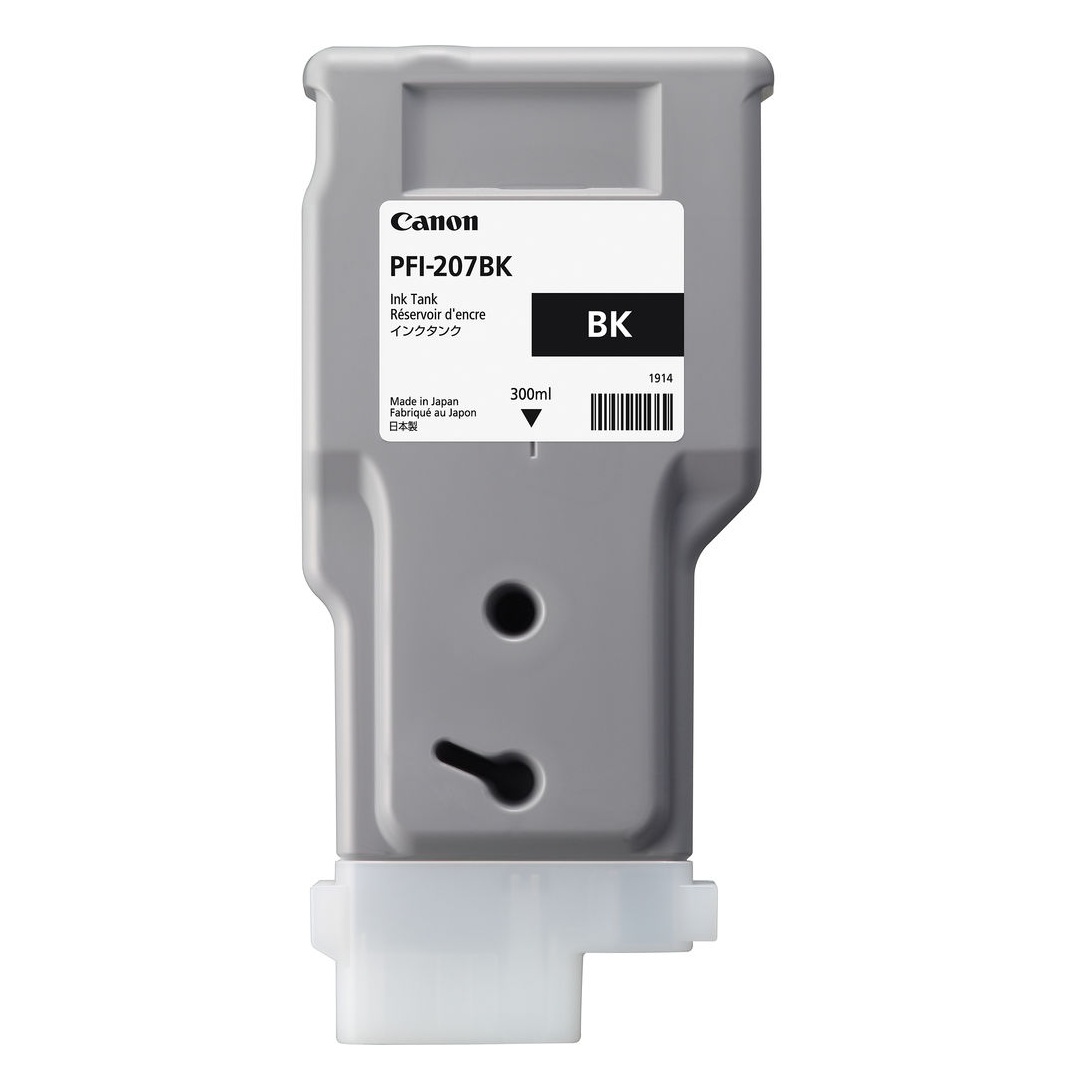 Canon PFI-207BK, Cartucho de tinta negro, 300 ml · 8789B001AA