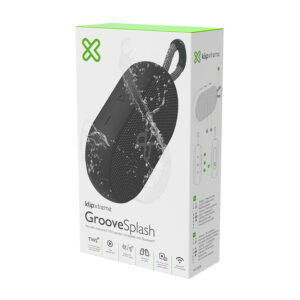 Klip Xtreme GrooveSplash, Parlante Inalámbrico Portátil, Bluetooth, Waterproof IPX7, 12hr, Negro · KBS-030BK
