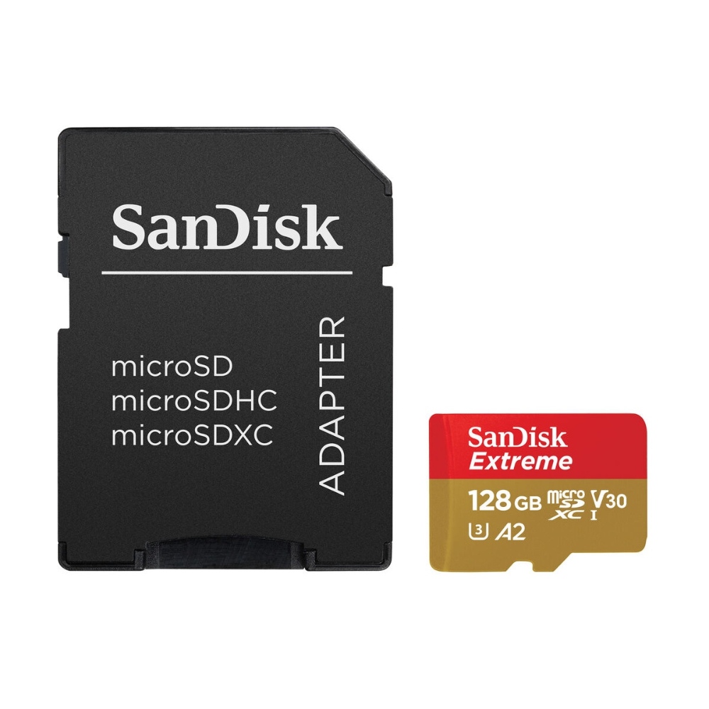SanDisk Extreme, Tarjeta de memoria microSDXC de 128 GB · SDSQXAA-128G-GN6AA